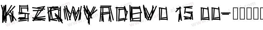 KSZQWYADBV0 15 00字体转换